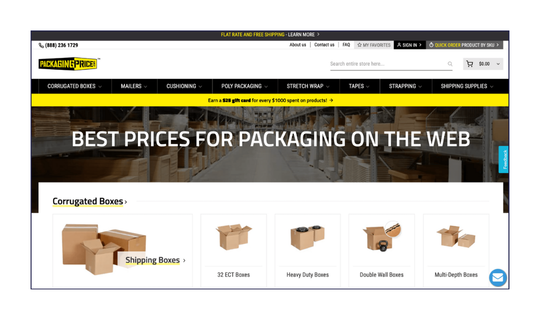 Packaging Price website